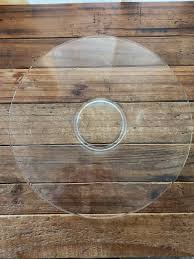 Large Vintage Clear Glass Serving Platter - Etsy