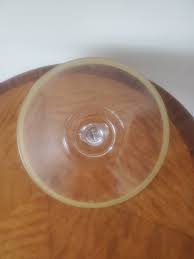 Vintage Gold Gilt Edge Glass Serving Plate With Handle - Etsy