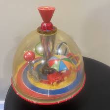 Vintage West Germany LBZ Spinning Top Circus Theme Seal Toy ...