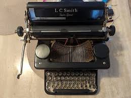 Vntg LC Smith & Super Speed 11 Typewriter Black sold as is ...