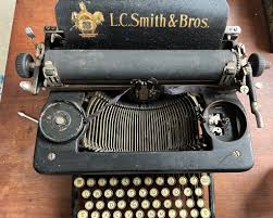 My first antique typewriter. I found it at a thrift store ...