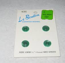 Le Bouton - Buttons - # 435 - Medium Green - 7/16" - 4 ...