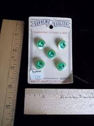 Vintage Card Supreme Lime Green & Gold Dome Shank Glass ...