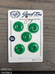 Vintage Jewel-Tone Brand Green Buttons - Fashion Styled ...