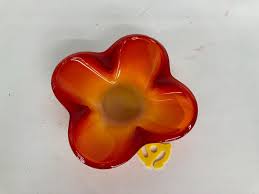 Midcentury Petal Dish Vintage Sasaki Cased Glass Bowl - Etsy