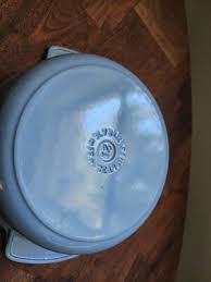Rare Vintage Le Creuset Dutch Oven Pot #21 Futura Ray Loewy Periwinkle Blue | eBay