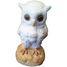 Porcelain Owl Night Light Lamp. For Sale at Ruby Lane