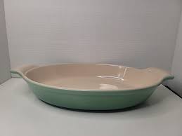 Vintage Le Creuset Oval Apple Green Ombre Baker Casserole ...