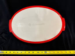 1 (0NE) NEW Le Creuset Red Stoneware 2 handles Casserole ...