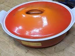 NEW! VINTAGE Le Creuset Oval Dutch Oven, Flame Orange ...
