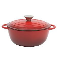 Gibson Home Addlestone 2.65 Quart Enamel Cast Iron Dutch Oven - Red - Walmart.com