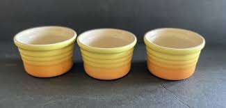 Lot of 3 Le Creuset Ramekins Sunburst Yellow 900 | eBay