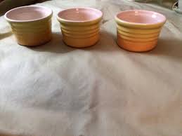 Le Creuset 04-02 Yellow Ombré Ribbed Stackable Ramekins Cups ...