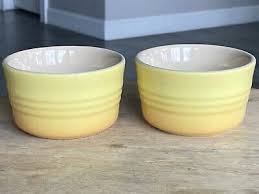Ombre Yellow Le Creuset Ceramic Stoneware Custard Ramekins ...