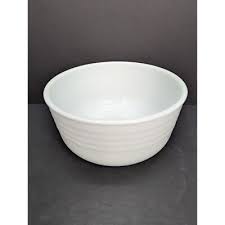 Vintage Pyrex 2 White Milk Glass Ribbed Mixing Bowl 4.75" x ...