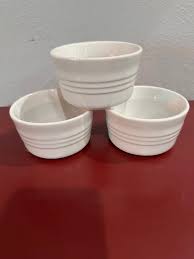 3 white Le Creuset mini souffle dishes | Mercari