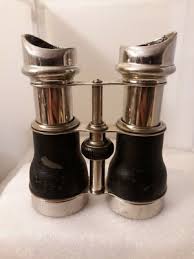 Vtg Antique Chevalier Opticien Paris binoculars leather ...