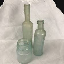 Lot of antique vintage bottles vases Primitive Cottage Country | eBay