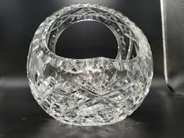VTG LEAD CRYSTAL MADE IN POLAND? PINEAPPLE CUT BOWL / BASKET ...
