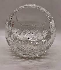 Vintage Heavy Crystal Clear Cut Glass Basket Bowl 6x6x6 From ...
