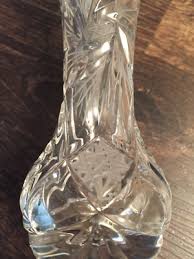 OFNAH Windsor Lead Crystal Fluted Bud Vase Made In POLAND ...