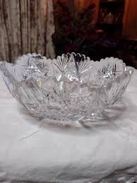 Brilliant Cut Glass Bowl by Gowens & Kent With the Maple ...