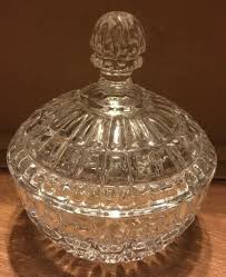 Vintage Crystal Candy Bowl Jar With Lid | eBay