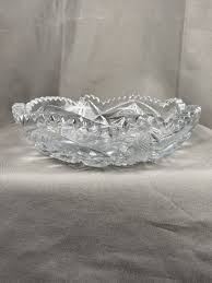 Antique American Brilliant Period Cut Glass 7” Crystal Dish ...