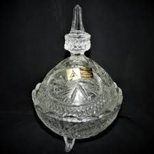 Annahütte | Accents | Vintage Lead Crystal Hand Cut Lidded ...