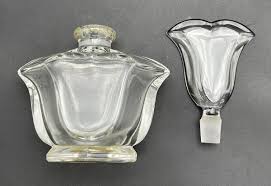 Vintage Germany Handmade Lead Crystal Perfume Bottle w/Tulip Shaped Stopper | eBay