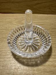 Vintage Glass Lead Crystal Ring Holder 24% Lead Crystal Trivet Trinket Clear | eBay