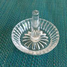 Vintage Leonard Lead Crystal Ring Dish. Fluted Sides Sunburst Bottom of Ring Dish. Keep on Dresser or Kitchen Shelf. Made in W. Germany. - Etsy