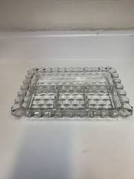 Vintage American Fostoria 4 Part Divided Relish Dish Clear ...