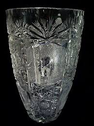 Germany Crystal Clear Star 24% Lead Crystal Large Vase 8-1/4" Tall Hand Cut | eBay Australia