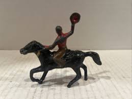 Vintage All Nu Toy Metal Lead Cowboy On Horse Figure | eBay