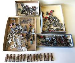 1930's Tru Craft Models Lead Figures Grouping