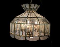 Vintage Beveled Glass Brass Floor Lamp Shade - Etsy
