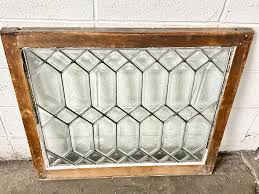 Two Antique Leaded Glass Windows sold at auction from 6th ...