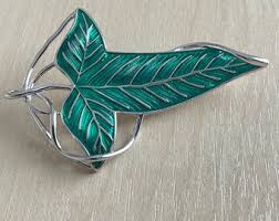 Fashion Jewelry Leaf Brooch Green Leaf Pins Vintage Gift ...