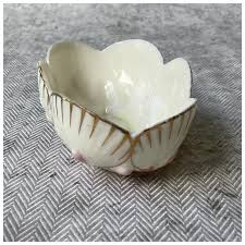 Antique Belleek Translucent Scallop Shell and Coral Dish. For Sale at Ruby Lane