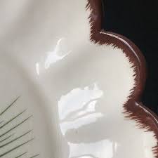 Vintage MCM Loveland Art Pottery Colorado Serving Bowl Pinecone Pine Needles 131 | eBay