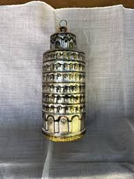 Leaning Tower Of Pisa Italy Christmas Ornament Hand Blown ...