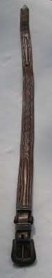 Vintage Mid Century Lady's Hand Tooled Leather 1" Wide Belt ...