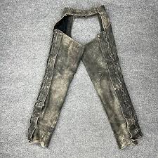Harley Davidson Chaps Womens S Small Black Beige Leather ...
