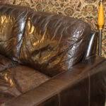 RESTORATION HARDWARE Sofa in Espresso Leather | Grandview Mercantile