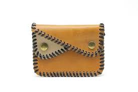 Brown Leather Small Snap-On Wallet | eBay