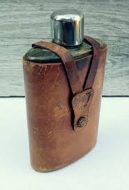 Vintage Rumpp Flask Bottle with Original Leather Case ...