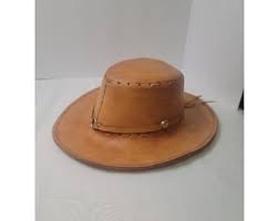 Vintage Western Leather and Silver Cowboy Hat Size 11 Made ...