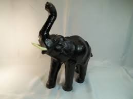Vintage Leather Elephant for sale | eBay
