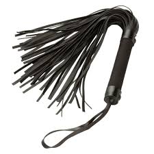 Pleather Synthetic Suede Flogger Black Hand Whip 15.5" | eBay
